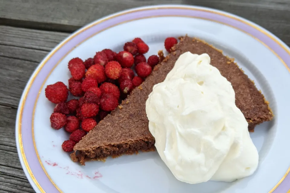 Kladdkaka i stekpanna